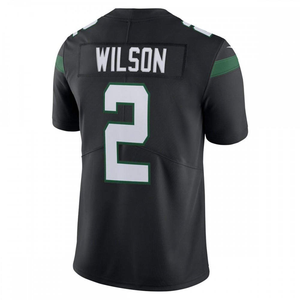 Zach Wilson New York Jets Nike Vapor Limited Jersey - Stealth Black-GridironStore